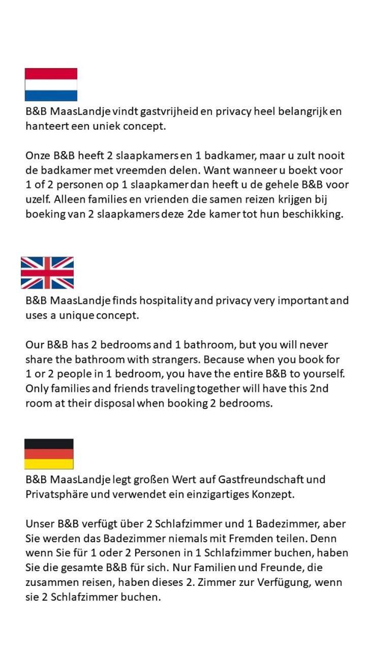 B&B Maaslandje Wijk en Aalburg Exteriör bild